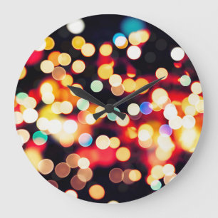 Abstract Light: Simple Texture Background Large Clock