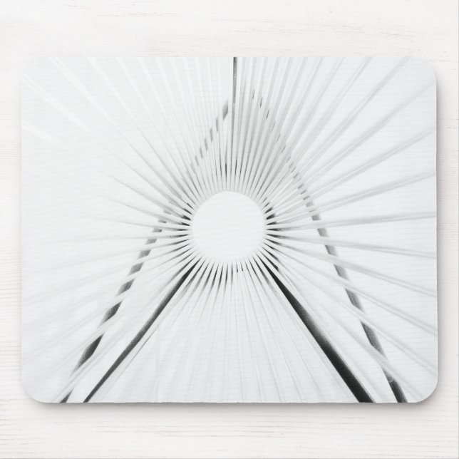 Abstract Light Tunnel Geometry Poster Mouse Pad (Front)