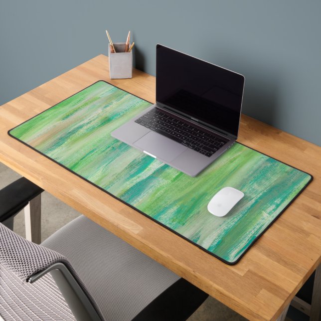 Abstract Lime Green Desk Mat (Office 2)