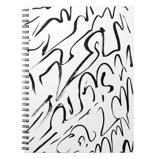 Abstract line art  notebook (Front)