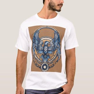 abstract line art wing design T-Shirt