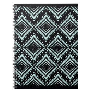 Abstract Line, Beautiful, Ikat seamless pattern, B Notebook