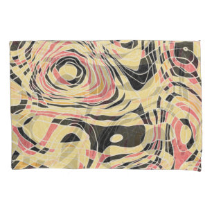 Abstract line geo pattern, topographical design. pillowcase