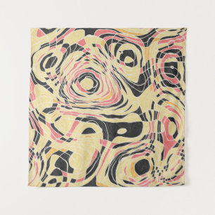 Abstract line geo pattern, topographical design. tapestry