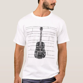 Abstract Line Guitar T-Shirt