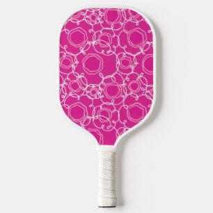 Abstract Linear Matrix (Hot Pink) Fine Art Pickleball Paddle
