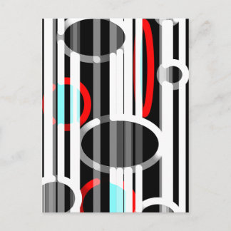 Abstract Lines and Elipses Postcard