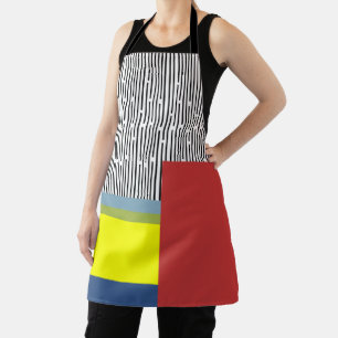 Abstract lines and Rectangles Apron