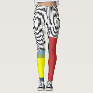 Abstract lines and Rectangles Leggings