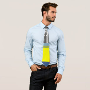 Abstract lines and Rectangles Tie