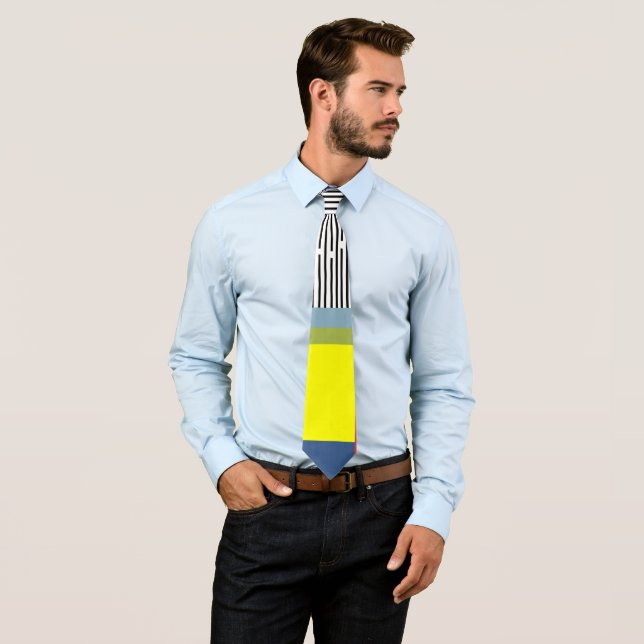 Abstract lines and Rectangles  Tie (In Situ)