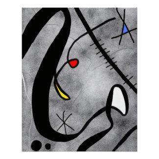 Abstract Lines and Shapes – Contemporary Art Poster