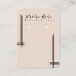 Abstract Lines Artisan Earring Display Cards