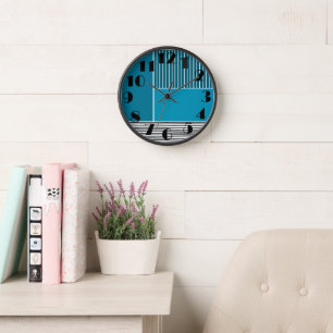 Abstract Lines Clock