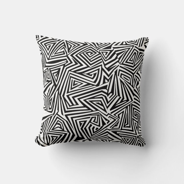 Abstract Lines Cushion (Front)