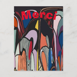 Abstract Lines , edit text Postcard