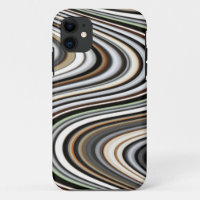 Abstract Lines in Light Brown/Beige/Turquoise Blue