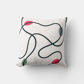 Abstract lines modern throw pillow