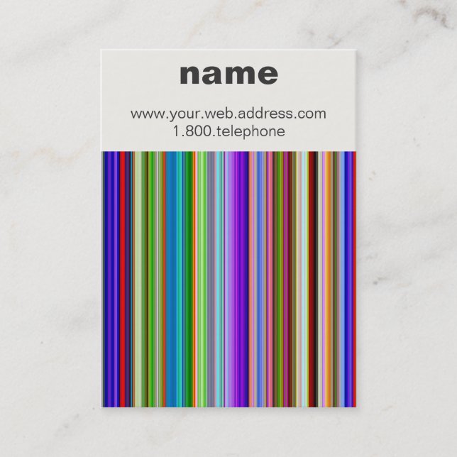 Abstract Lines of Colour Business Card (Front)