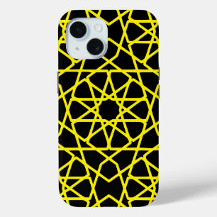 Abstract Lines Pattern Customisable iPhone 15 Case