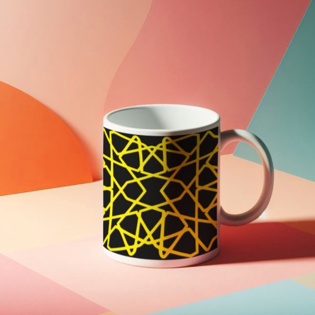 Abstract Lines Pattern Customisable Coffee Mug (Creator Uploaded)