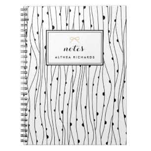 Abstract Lines Personalised Notebook