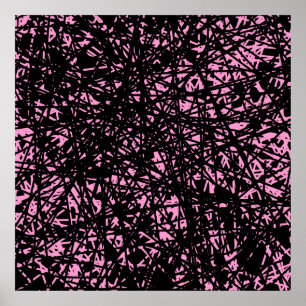 Abstract Lines - Pink Poster