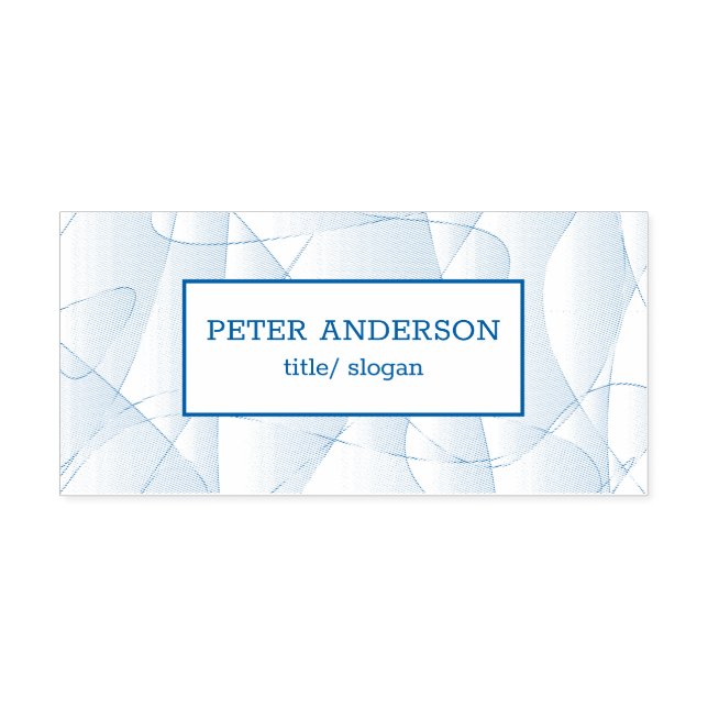 Abstract Lines Self-inking Stamp (Design)