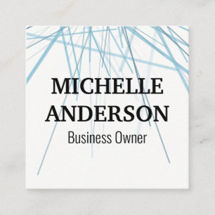Abstract Lines Square Business Card