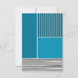 Abstract Lines Thank You Card