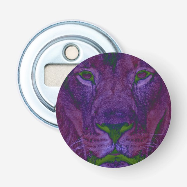 Abstract Lion Bottle Opener (Front)