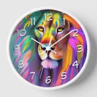 Abstract Lion Face Mystical Fantasy Art