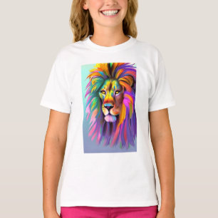 Abstract Lion Face Mystical Fantasy Art T-Shirt