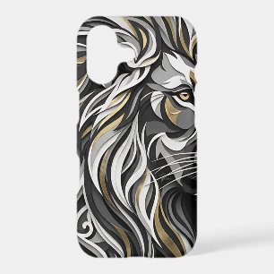 Abstract Lion Mane Gold iPhone Cases
