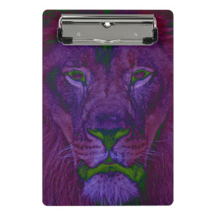 Abstract Lion Mini Clipboard