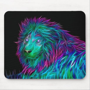 Abstract Lion Mouse Pad