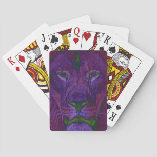 Abstract Lion Playing Cards