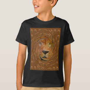 Abstract Lion Safari Art Print T-Shirt