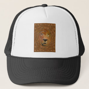 Abstract Lion Safari Art Print Trucker Hat