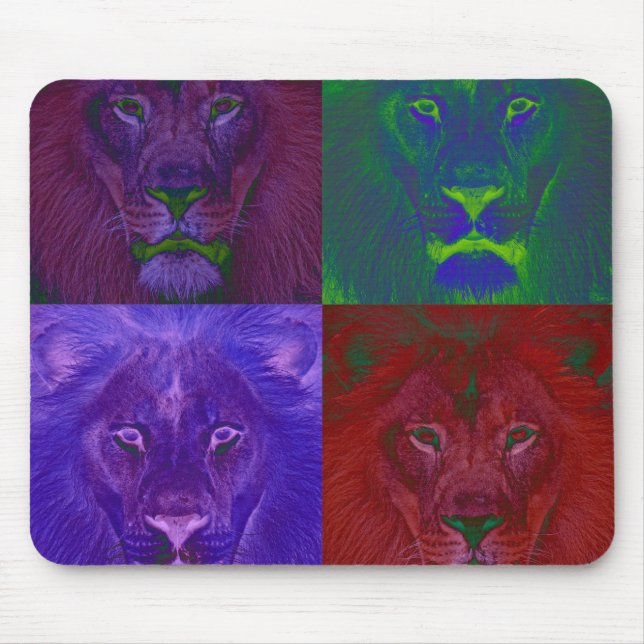 Abstract Lions Mousepad (Front)