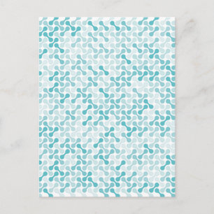 Abstract Liquid Fluid Graphic Art Holiday Postcard