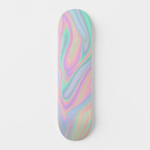 Abstract Liquid Iridescent  Pastel Colour Design