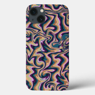 Abstract Liquid Marble iPhone Case - Trendy Wavy S