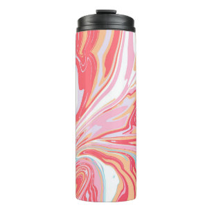 Abstract liquid marble or epoxy trending backgroun thermal tumbler