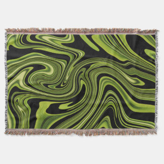 Abstract Liquid Marble Pattern Modern Home Décor Throw Blanket