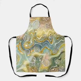 Abstract Liquid Marble Stone Texture background Apron