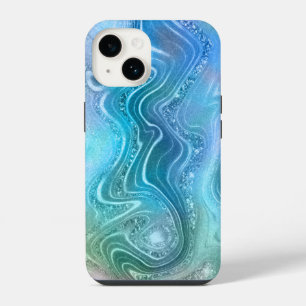Abstract Liquid Marble Stone Texture background iPhone 14 Case