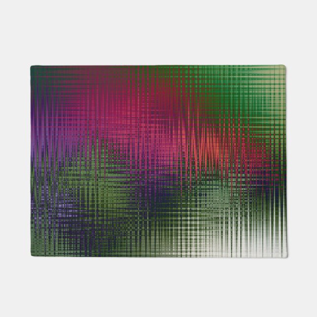 Abstract liquid texture ice glass crystal frozen m doormat (Front)