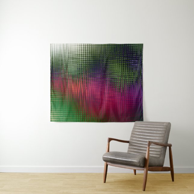 Abstract liquid texture ice glass crystal frozen m tapestry (In Situ (Horizontal))