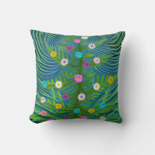 Abstract Little Daisy Garden Cushion